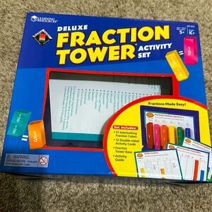 Learning Resources Fraction tower activity set